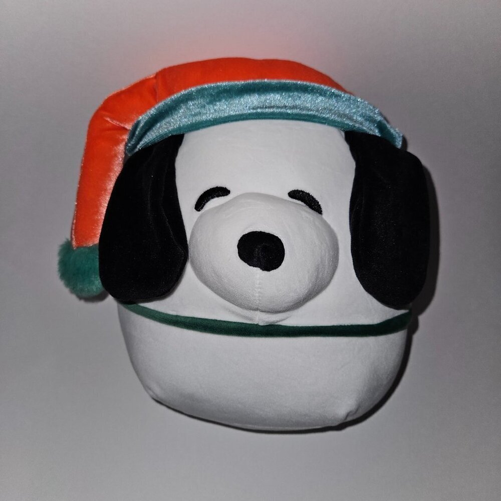 NEW Squishmallows Snoopy Plush 8" Stuffed Toy Christmas Santa Hat Peanuts 2025